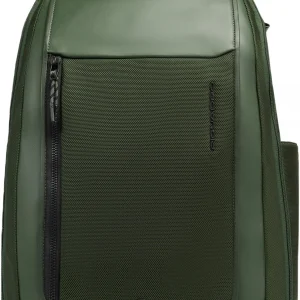 Рюкзак мужской Piquadro Lyss CA6928S143BM/VE зеленый тимьяновый полиуретан/полиэстер/натур.кожа