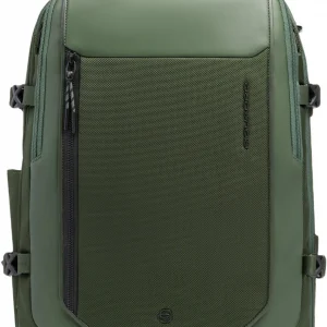 Рюкзак мужской Piquadro Lyss CA6929S143BM/VE зеленый тимьяновый полиуретан/полиэстер/натур.кожа