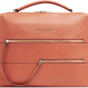Деловая сумка женская Piquadro Patricia CA6774W140/AR с отделением для ноутбука 14" коралловая натур.кожа