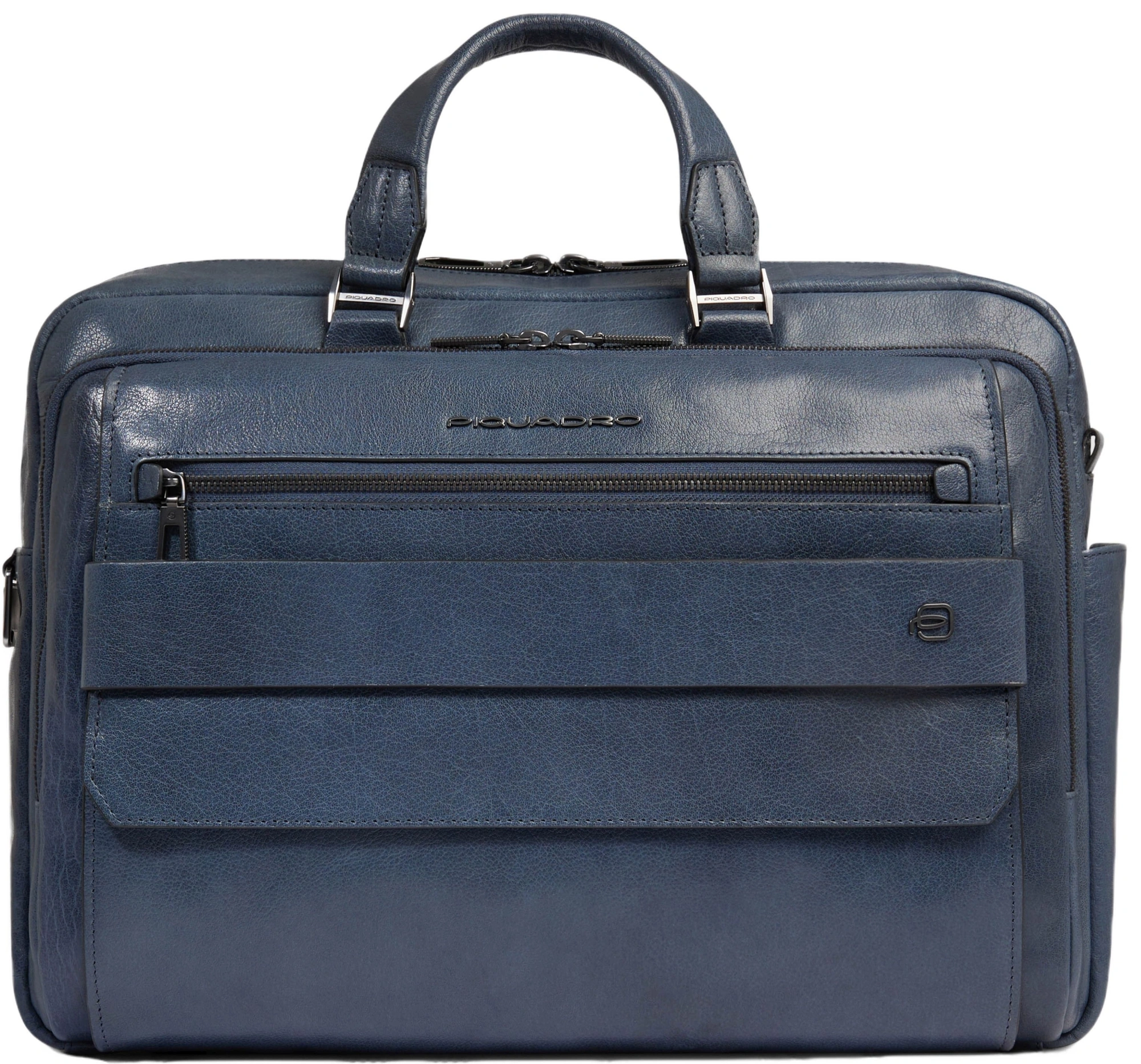Деловая сумка мужская Piquadro Solm CA7025S141/AV с отделением для ноутбука 14" серая натур.кожа
