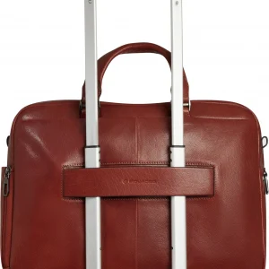 Деловая сумка мужская Piquadro Solm CA7025S141/CU с отделением для ноутбука 14" табачная натур.кожа