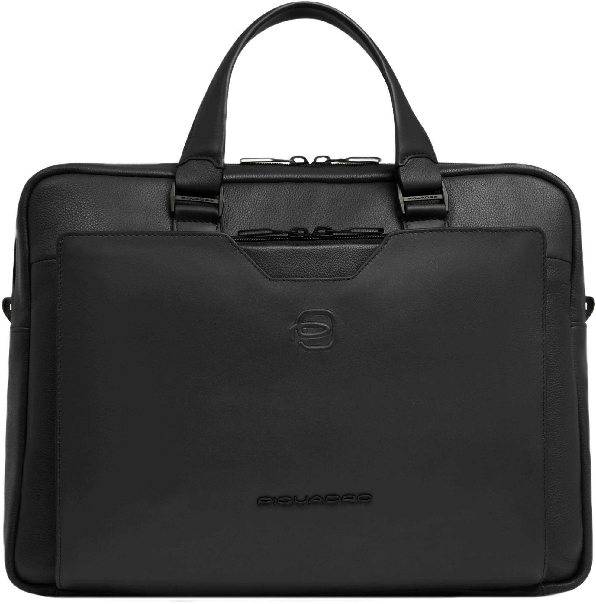 Деловая сумка мужская Piquadro Ael CA6920S142/N с отделением для ноутбука 14" черная натур.кожа