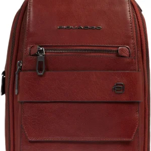 Рюкзак слинг мужской Piquadro Solm CA7028S141/CU табачный кожа
