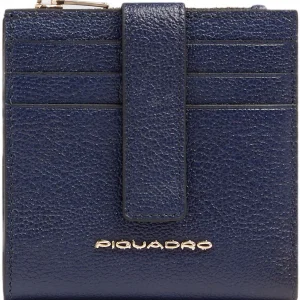 Чехол для кредитных карт Piquadro Patricia PP6843W140R/BLU темно-синий натур.кожа