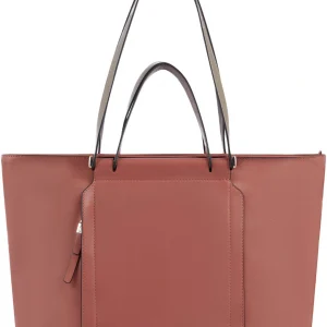 Деловая сумка женская Piquadro Circle BD3336W92/ARTM с отделением для ноутбука 14" коралловая/кофейная натур.кожа