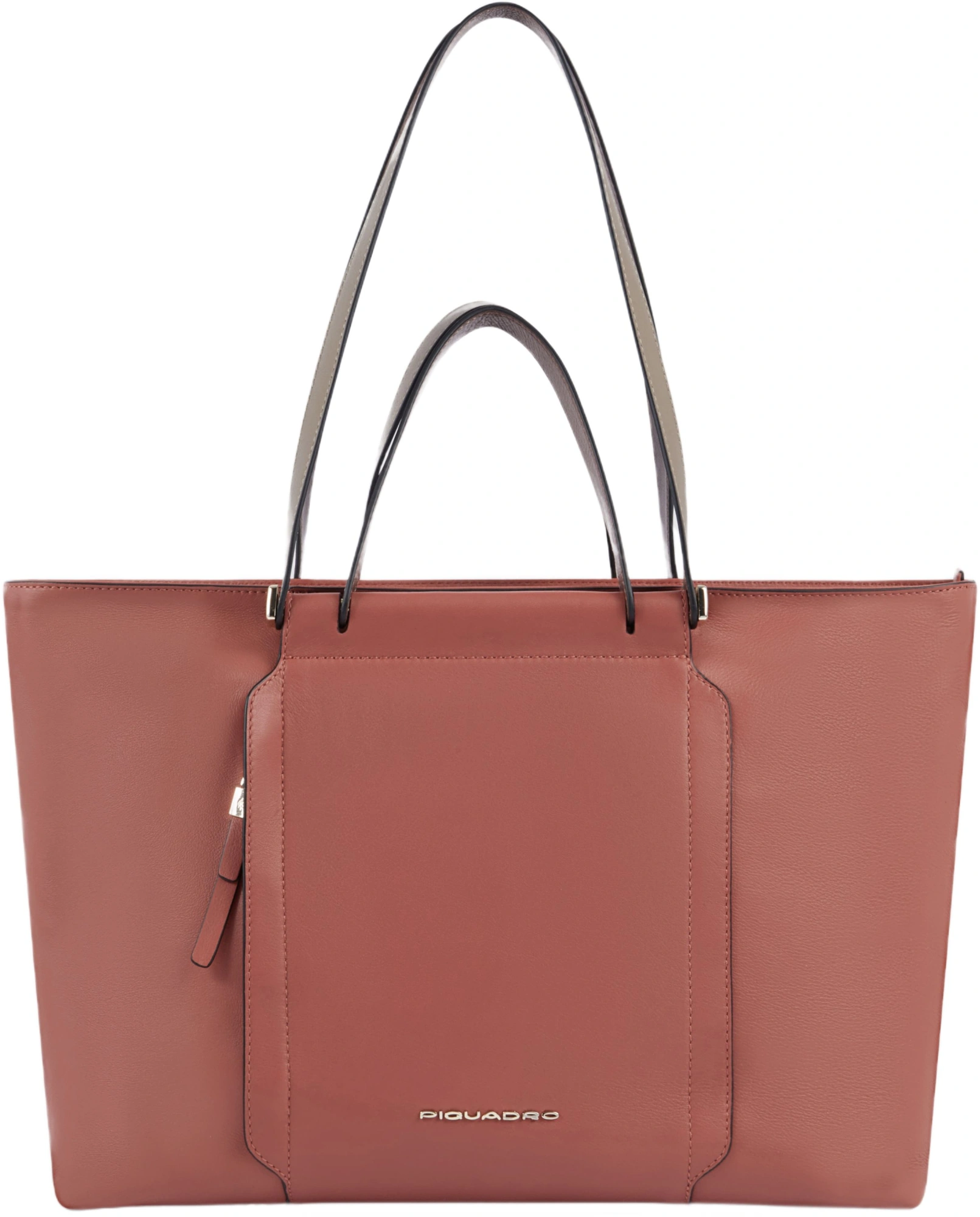 Деловая сумка женская Piquadro Circle BD3336W92/ARTM с отделением для ноутбука 14" коралловая/кофейная натур.кожа
