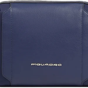 Сумка женская Piquadro Lyra BD4870W92T/BLU темно-синяя натур.кожа/нейлон