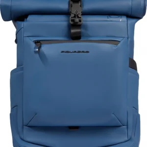 Рюкзак Piquadro C20W CA6291C2OW/AV роллтоп серо-голубой полиуретан