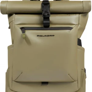 Рюкзак мужской Piquadro C20W CA6291C2OW/VE3 роллтоп фисташковый полиуретан
