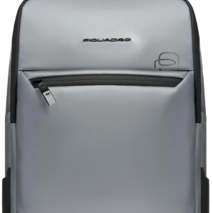 Рюкзак Piquadro C20W CA6464C2OW/MGR серебристый/черный полиуретан