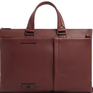 Деловая сумка мужская Piquadro Russel CA4021W137/CU с отделением для ноутбука 15.6" красное дерево натур.кожа