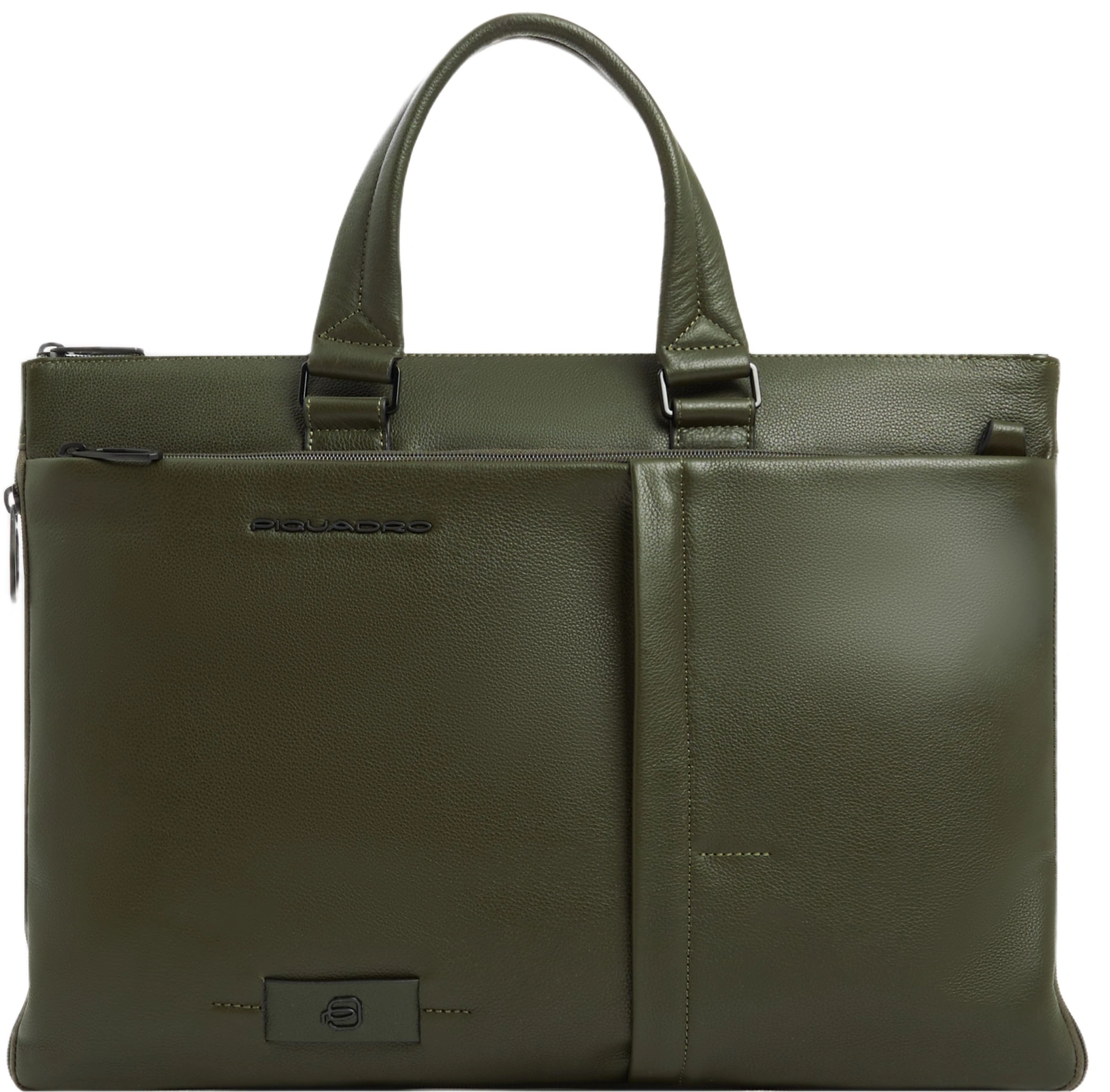 Деловая сумка мужская Piquadro Russel CA4021W137/VE2 с отделением для ноутбука 15.6" хаки натур.кожа