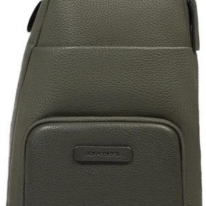 Рюкзак слинг Piquadro Modus Special CA5577MOS/VEVE оливковый кожа