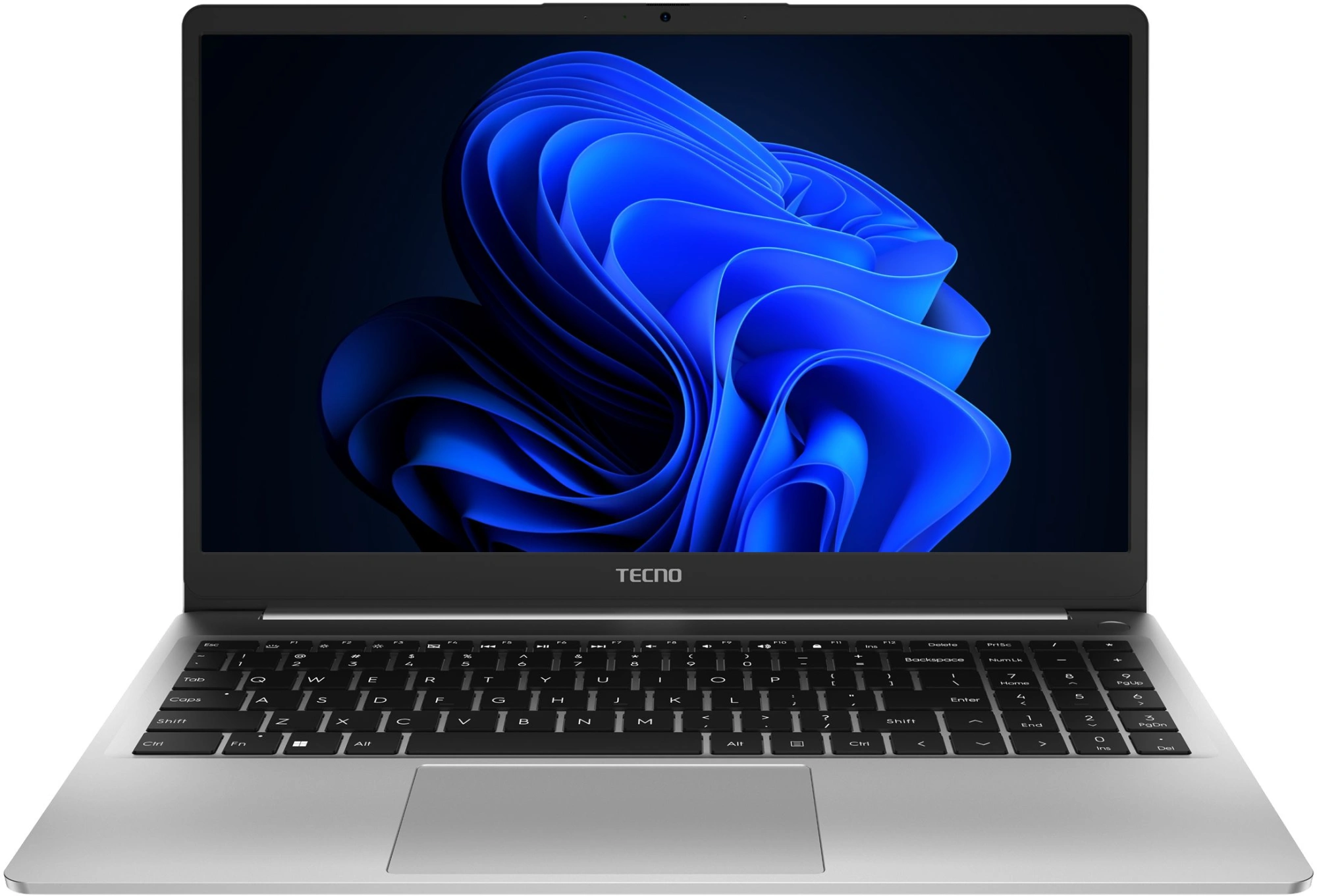Ноутбук Tecno MegaBook K15SFA Ryzen 7 7735HS 16Gb SSD512Gb AMD Radeon Graphics 15.6" IPS FHD (1920x1080) Windows 11 Home silver WiFi BT Cam 6060mAh (71005000539)