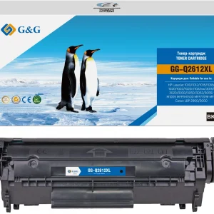 Картридж лазерный GG GG-Q2612XL черный (6000стр.) для HP LJ 1010/1012/1015/1018/1020/1022/1022n/1022nw/3015/3020