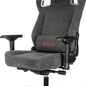 Кресло игровое A4Tech Bloody GC-660 серый искусственная замша