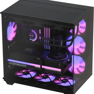 Корпус Formula Crystal Z2 v2 черный без БП ATX 10x120mm 2xUSB2.0 1xUSB3.0 audio bott PSU