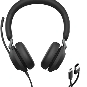 Наушники с микрофоном Jabra Evolve2 40 SE USB-C/A черный 1.5м накладные USB оголовье (24189-999-799)