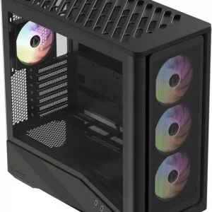 Formula V Line Air Power G9 DUO PA Black, ATX, TYPE-C*1, USB3.0*2, MESH/GLASS FRONT PANEL, FRONT 3x PERFORMANCE ARGB, REAR 1x PERFORMANCE ARGB