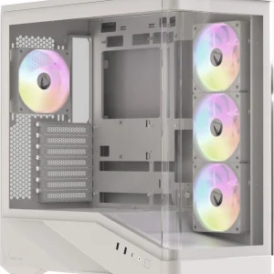 Formula V Line Crystal U9 PA White, ATX, TYPE-C*1, USB3.0*2, Curved Glass, SIDE 3x PERFORMANCE ARGB, REAR 1x PERFORMANCE ARGB