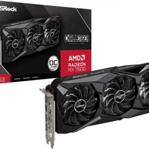Видеокарта Asrock PCI-E 4.0 RX7600 CLP 8GO AMD Radeon RX 7600 8Gb 128bit GDDR6 2280/18000 HDMIx1 DPx3 HDCP Ret