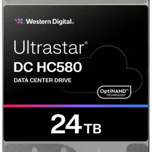 Жесткий диск WD SAS 3.0 24TB 0F62802 WUH722424AL5204 Server Ultrastar DC HC580 (7200rpm) 512Mb 3.5"