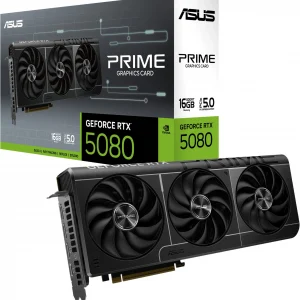 Видеокарта Asus PCI-E 5.0 PRIME-RTX5080-16G NVIDIA GeForce RTX 5080 16Gb 256bit GDDR7 2617/30000 HDMIx1 DPx3 HDCP Ret