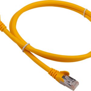 Патч-корд LANMASTER LSZH FTP кат.6A, 0.5 м, желтый