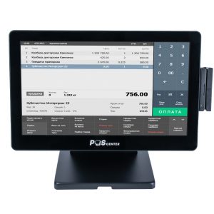 Сенсорный моноблок POSCenter Atlas (15.6", PCAP, J4125, RAM 8Gb, M2 SSD 128Gb, 8U-2C-L-H, MSR) без ОС