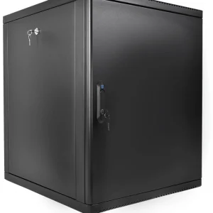 Шкаф коммутационный ЦМО (ШРН-М-12.650.1-9005) настенный 12U 600x650мм пер.дв.металл 120кг черный 581мм 24.48кг 180град. 610мм металл