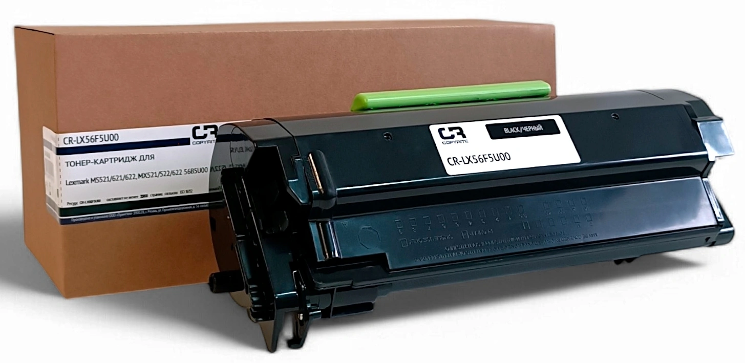 Картридж лазерный CopyRite CR-LX56F5U00 56B5U00 черный (25000стр.) для Lexmark MS421/521/621/622/MX421/521/522/622