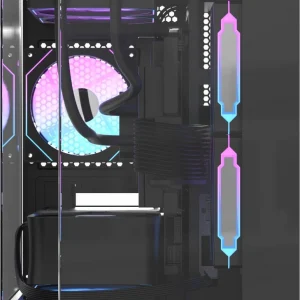 Корпус Formula Crystal Z6M Floe черный без БП mATX 4x120mm 2xUSB3.0 audio bott PSU