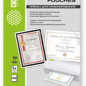 Пленка для ламинирования Cactus 100мкм A4 (100шт) матовая 216x303мм CS-LPMА4100100