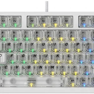 Клавиатура A4Tech MS76 белый USB Multimedia for gamer LED