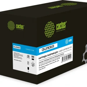 Картридж лазерный Cactus CS-LX78C5UC0 78C5UC0/78C5UCE голубой (7000стр.) для Lexmark CX421/CX622ade/CS521dn/CX625adhe/CS622de с чипом