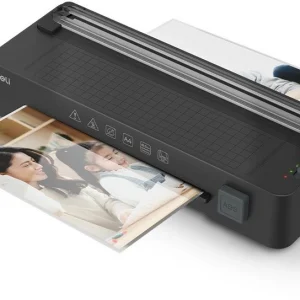 Ламинатор Deli ET109 черный A4 (70-125мкм) 26см/мин