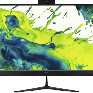 Моноблок Acer Aspire C24B-GARL 23.8" Full HD Core Ultra 5 225U (1.3) 16Gb SSD512Gb HDG Eshell GbitEth WiFi BT клавиатура мышь Cam черный 1920x1080