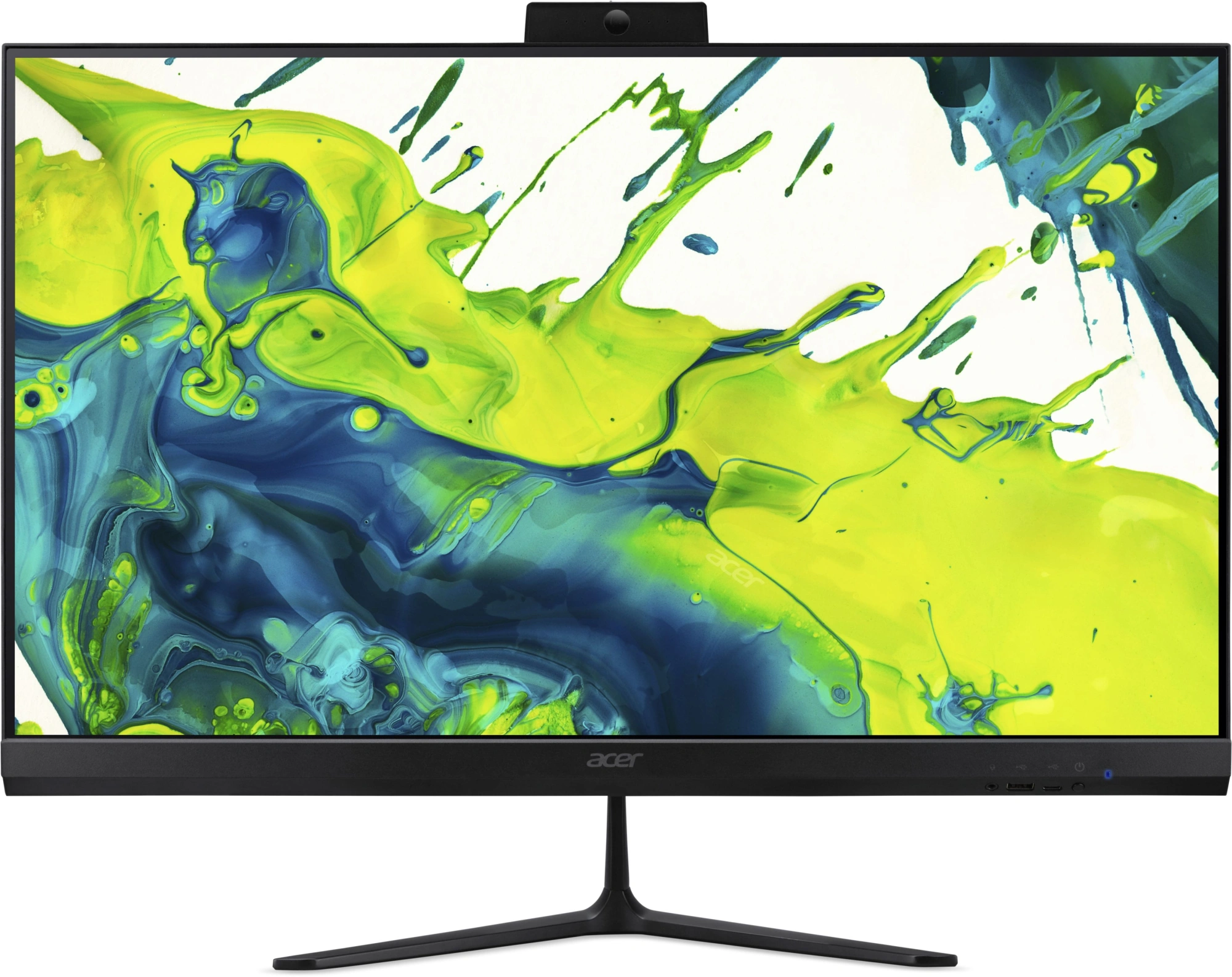 Моноблок Acer Aspire C27B-GMTL 27" Full HD Core Ultra 5 115U (1.5) 16Gb SSD512Gb HDG Eshell GbitEth WiFi BT клавиатура мышь Cam черный 1920x1080