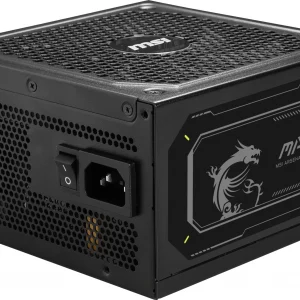 Блок питания MSI ATX 1000W MAG A1000GL PCIE5 80+ gold (20+4pin) APFC 135mm fan 8xSATA Cab Manag RTL