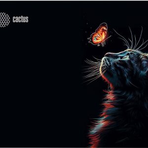 Коврик для мыши Cactus Night Cat 220x180x2мм (CS-MPC-P12XS)