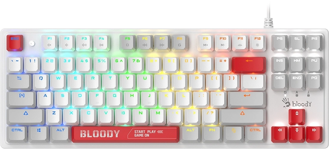 Клавиатура A4Tech Bloody S310N механическая черный/красный USB for gamer LED (S310N ENERGY RED)