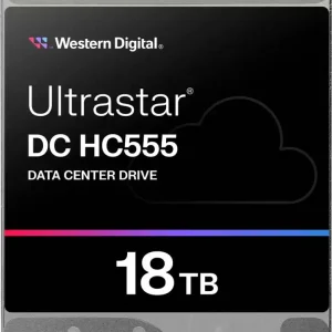 Жесткий диск WD SATA-III 18TB WUH722018CLE6L4_0B48723 Ultrastar DC HC555 512E (7200rpm) 512Mb 3.5"