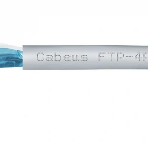 Кабель информационный Cabeus FTP-4P-CAT.5E-PATCH-GY кат.5E F/UTP 4 пары 0.55AWG PVC внутренний 305м серый