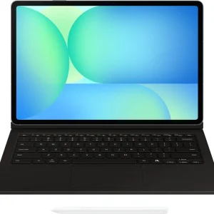 Чехол-клавиатура Samsung для Samsung Galaxy Tab S10 FE+ Book Cover Keyboard with touchpad поликарбонат/полиуретан черный (EF-DX625UBRGRU)