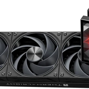 Система водяного охлаждения Thermalright Stream Vision 360 Soc-AM5/AM4/1200/1700/1851 черный 4-pin 28.1dB Al LCD Ret (S-VISION-360-BL)