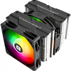 Устройство охлаждения(кулер) Thermalright Peerless Assassin 140 SE ARGB Soc-AM5/AM4/1200/1700/1851 черный 4-pin 19-25.6dB Al+Cu 1000gr Ret (PA140-SE-ARGB)