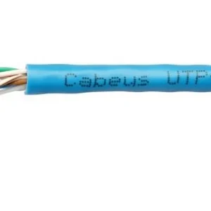 Кабель информационный Cabeus UTP-4P-CAT.5E-SOLID-BL кат.5E U/UTP 4 пары PVC внутренний 305м синий