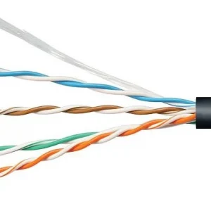 Кабель информационный Cabeus UTP-4P-Cat.5e-SOLID-OUT-LSZH-UV-100 кат.5E U/UTP 4 пары LSZH универсальный 100м черный
