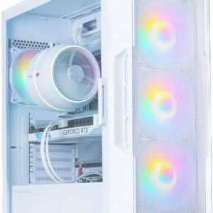 ZALMAN i3 NEO V2, ATX, WHITE, FRONT MESH, WINDOW, 2xCombo (3.5" or 2.5"), 1x2.5", 1xUSB Type C, 1xUSB3.0, FRONT 3x120mm FRGB, REAR 1x120mm FRGB