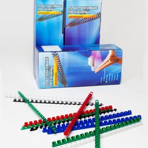 Пружины для переплета пластиковые Office Kit d=38мм 281-340лист A4 белый (50шт) Office Kit BP2111 (BP2111)